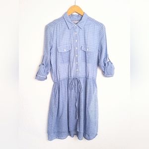 Gap Shirtdress Rolled-Up Sleeves Size S